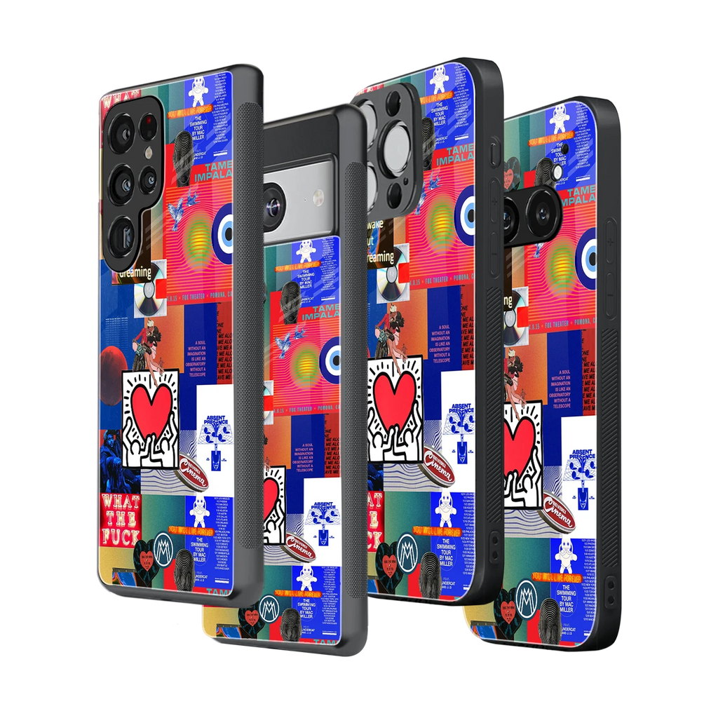 Stylish Glass Back Case for All Smartphones iPhone, Samsung, OnePlus, Pixel, Redmi, Oppo, Vivo, Motorola