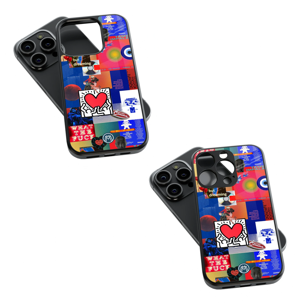 Trendy Glass Back Mobile Case for iPhone, Samsung, Redmi, OnePlus, Google Pixel, Motorola