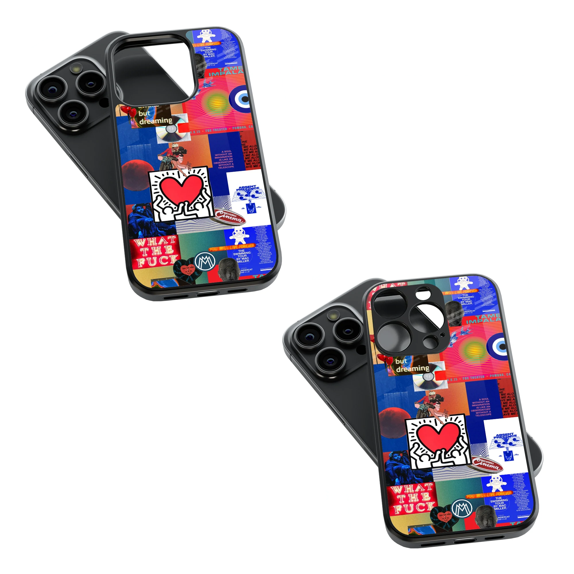 Trendy Glass Back Mobile Case for iPhone, Samsung, Redmi, OnePlus, Google Pixel, Motorola