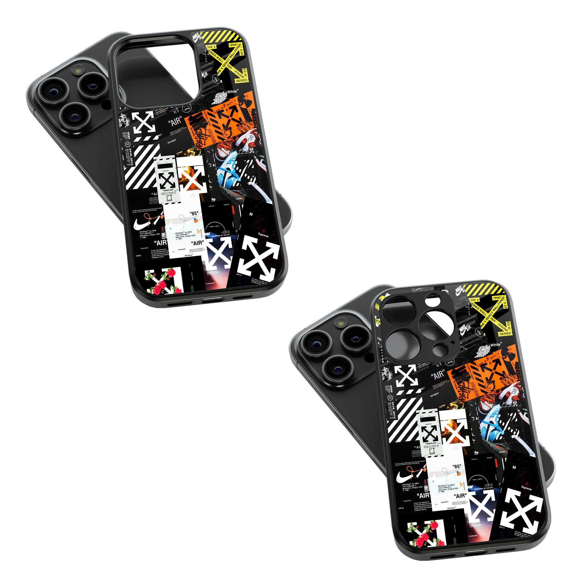 Trendy Glass Back Mobile Case for iPhone, Samsung, Redmi, OnePlus, Google Pixel, Motorola