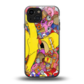 drunk homer simpsons back phone cover | glass case for iphone 13 mini