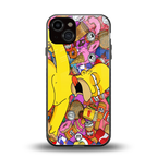drunk homer simpsons back phone cover | glass case for iphone 13