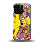drunk homer simpsons back phone cover | glass case for iphone 16 pro