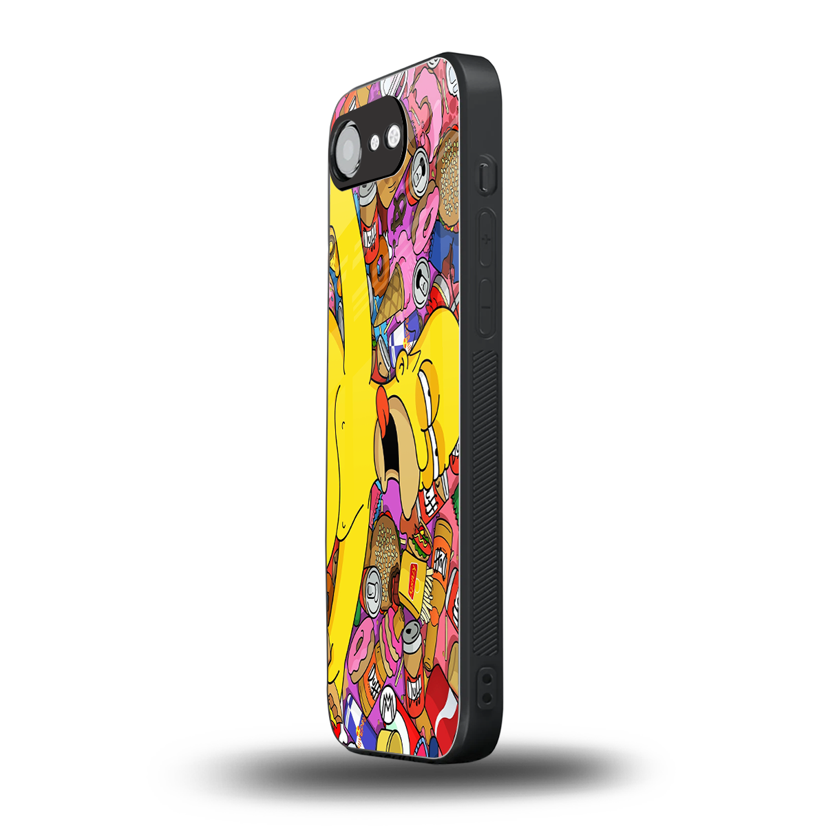 drunk homer simpsons back phone cover | glass case for iphone 16e