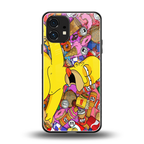 drunk homer simpsons back phone cover | glass case for nothing phone 1
