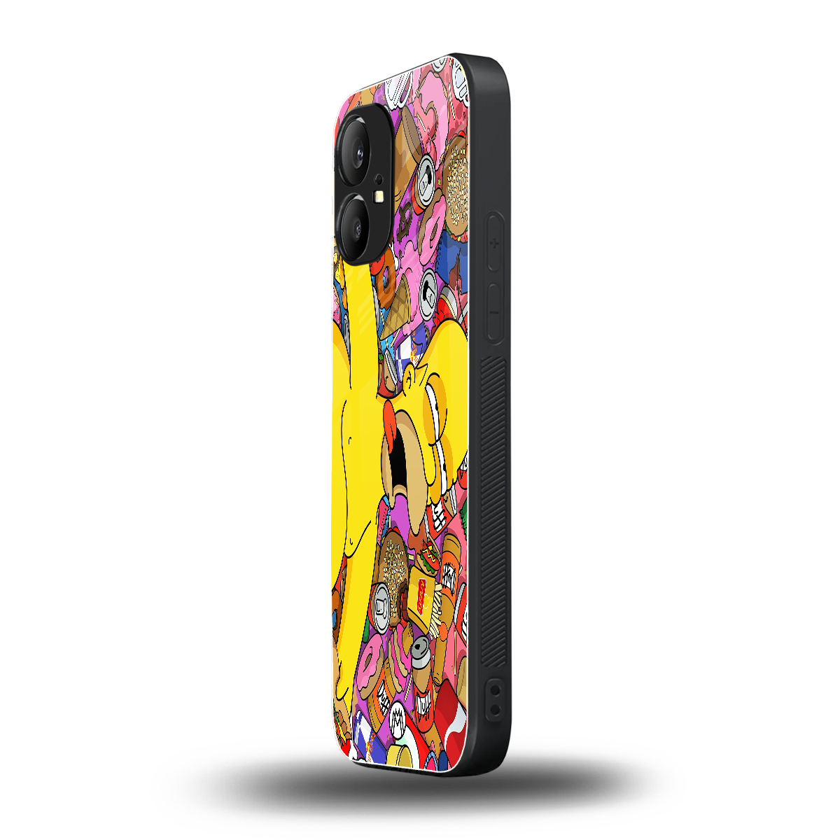 drunk homer simpsons back phone cover | glass case for nothing phone 1