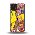 drunk homer simpsons back phone cover | glass case for nothing phone 2