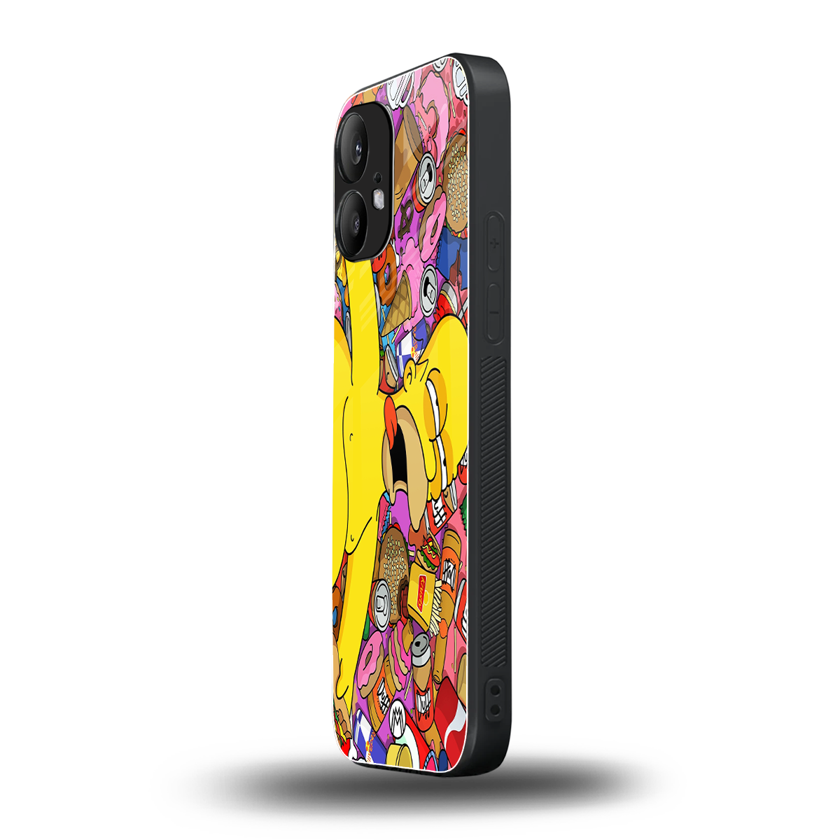 drunk homer simpsons back phone cover | glass case for nothing phone 2