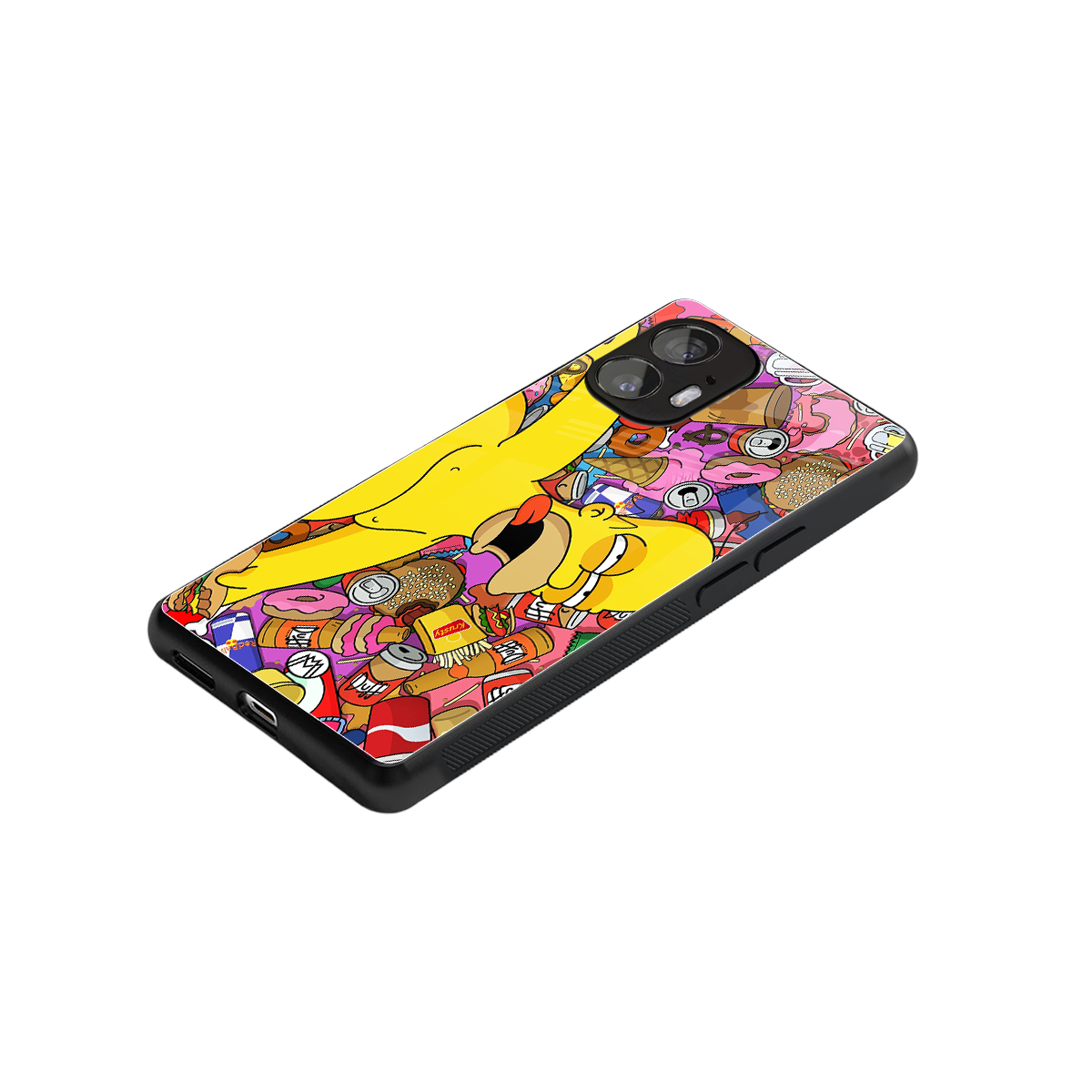 drunk homer simpsons back phone cover | glass case for nothing phone 2