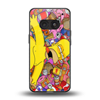 drunk homer simpsons back phone cover | glass case for nothing phone 2a