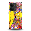 drunk homer simpsons back phone cover | glass case for oneplus nord 3