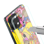 drunk homer simpsons back phone cover | glass case for oneplus nord 3