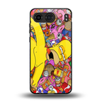 drunk homer simpsons back phone cover | glass case for oneplus nord 4