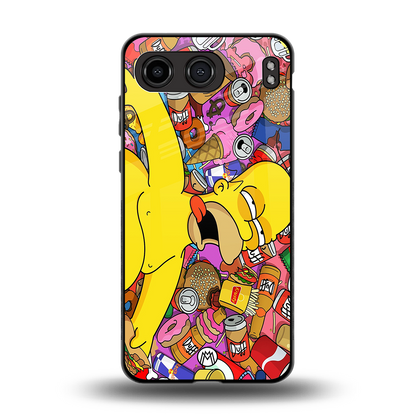 drunk homer simpsons back phone cover | glass case for oneplus nord 4