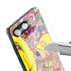 drunk homer simpsons back phone cover | glass case for oneplus nord 4