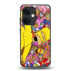 drunk homer simpsons back phone cover | glass case for oneplus nord ce 3