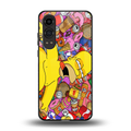 drunk homer simpsons back phone cover | glass case for oneplus nord ce 4 lite