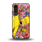 drunk homer simpsons back phone cover | glass case for oneplus nord ce 4 lite
