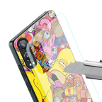 drunk homer simpsons back phone cover | glass case for oneplus nord ce 4 lite