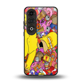 drunk homer simpsons back phone cover | glass case for oneplus nord ce 4