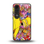 drunk homer simpsons back phone cover | glass case for oneplus nord ce 4