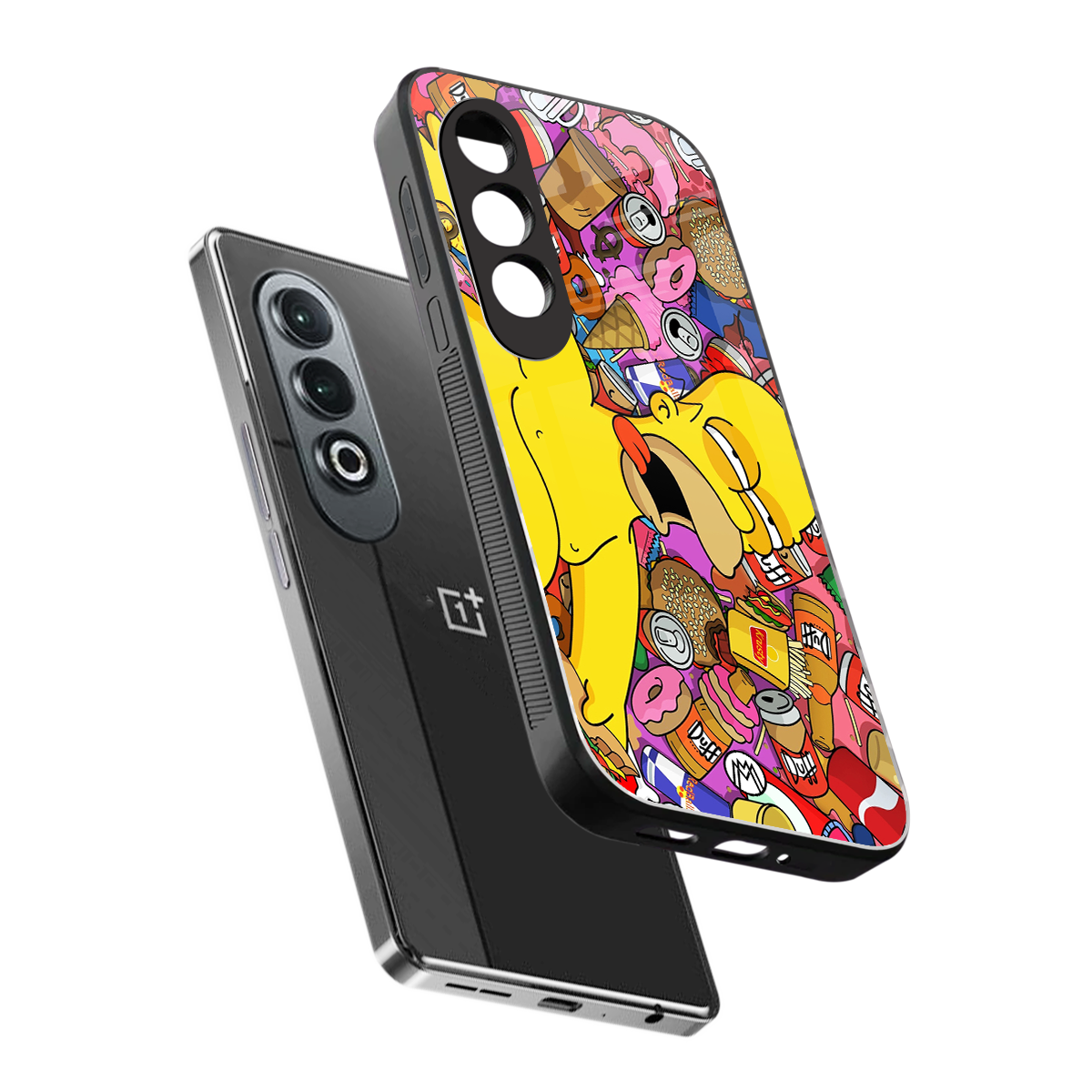 drunk homer simpsons back phone cover | glass case for oneplus nord ce 4