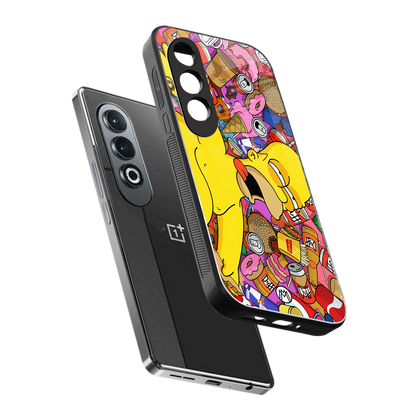 drunk homer simpsons back phone cover | glass case for oneplus nord ce 4