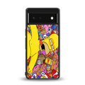 drunk homer simpsons back phone cover | glass case for google pixel 6