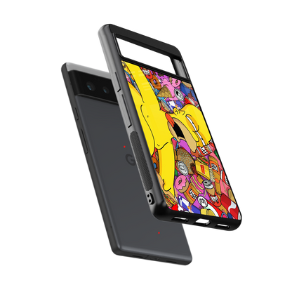 drunk homer simpsons back phone cover | glass case for Google Pixel 6A