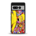 drunk homer simpsons back phone cover | glass case for google pixel 7 pro