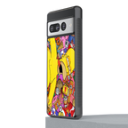 drunk homer simpsons back phone cover | glass case for google pixel 7 pro