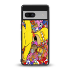 drunk homer simpsons back phone cover | glass case for Google Pixel 7