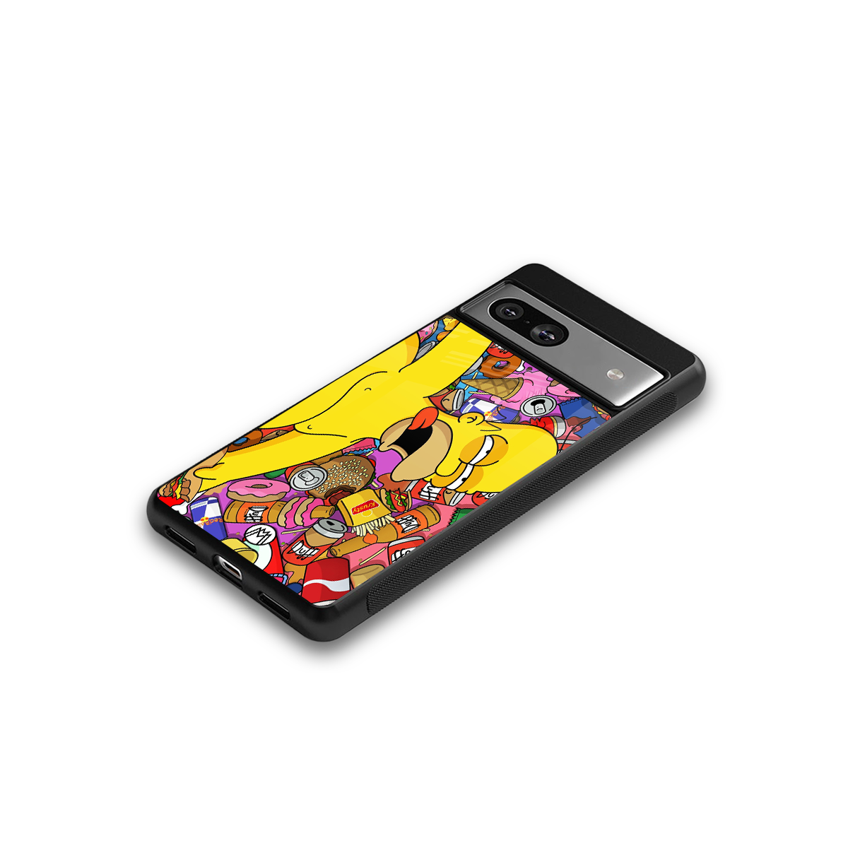 drunk homer simpsons back phone cover | glass case for Google Pixel 7