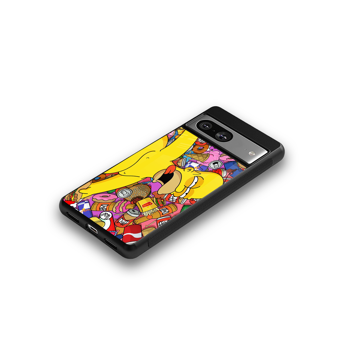 drunk homer simpsons back phone cover | glass case for Google Pixel 8