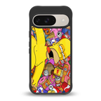 drunk homer simpsons back phone cover | glass case for google pixel 9