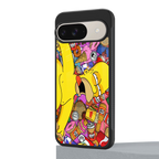 drunk homer simpsons back phone cover | glass case for google pixel 9