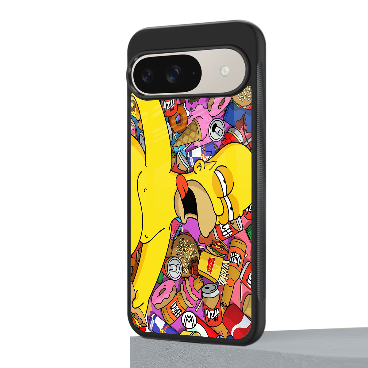 drunk homer simpsons back phone cover | glass case for google pixel 9