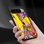 drunk homer simpsons back phone cover | glass case for google pixel 9 pro xl