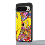 drunk homer simpsons back phone cover | glass case for google pixel 9 pro