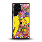 drunk homer simpsons back phone cover | glass case for samsung galaxy s23 ultra