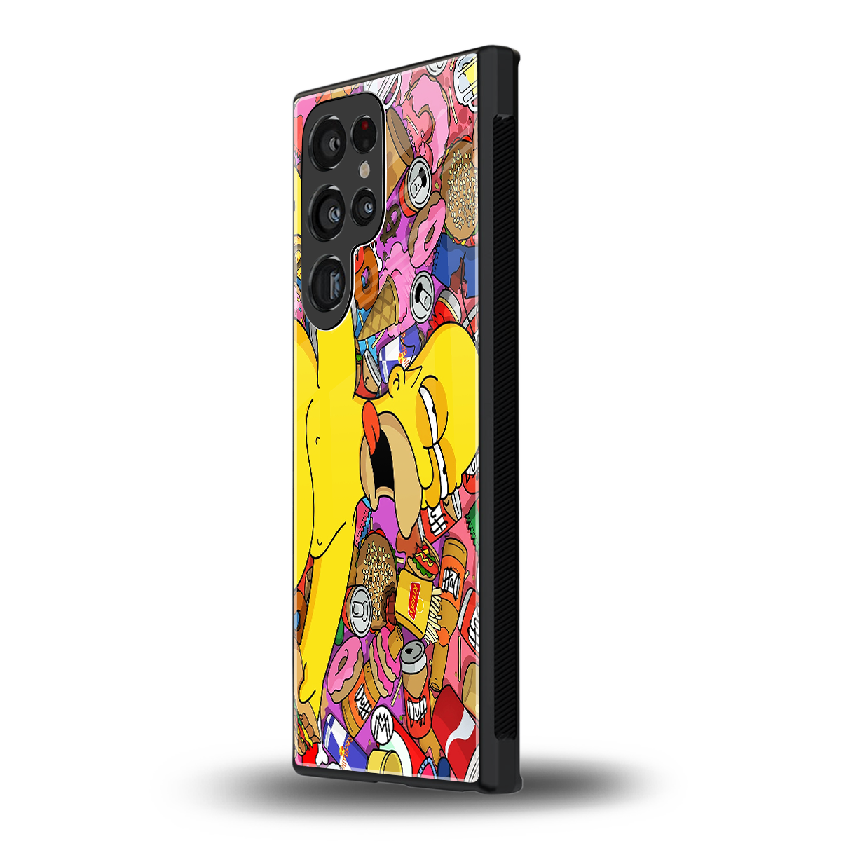 drunk homer simpsons back phone cover | glass case for samsung galaxy s23 ultra
