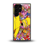 drunk homer simpsons back phone cover | glass case for samsung galaxy s25 ultra
