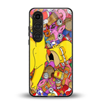 drunk homer simpsons back phone cover | glass case for samsung galaxy s24