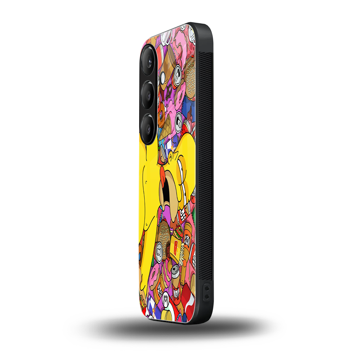 drunk homer simpsons back phone cover | glass case for samsung galaxy s24 fe