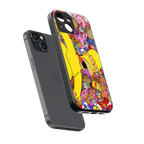 drunk homer simpsons back phone cover | glass case for iphone 15