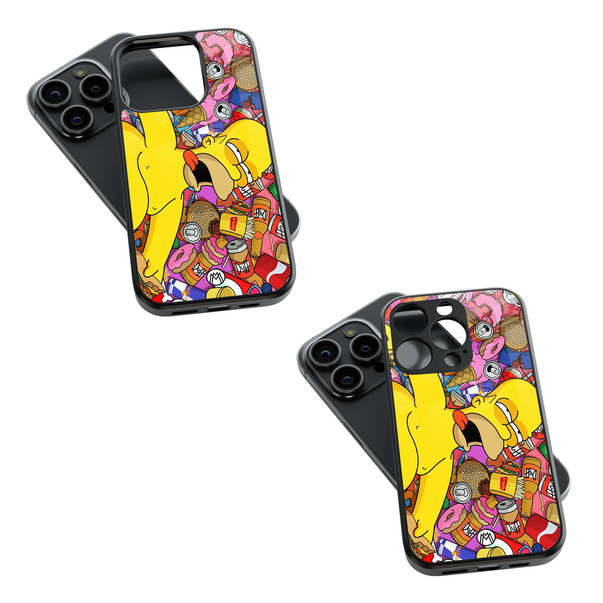 Trendy Glass Back Mobile Case for iPhone, Samsung, Redmi, OnePlus, Google Pixel, Motorola