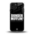 dunder mifflin back phone cover | glass case for iphone 13 mini