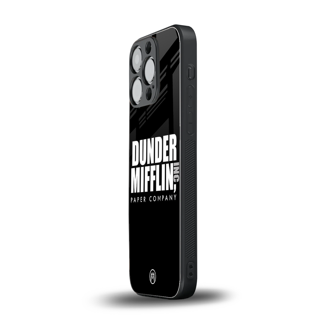 dunder mifflin back phone cover | glass case for iphone 13 pro