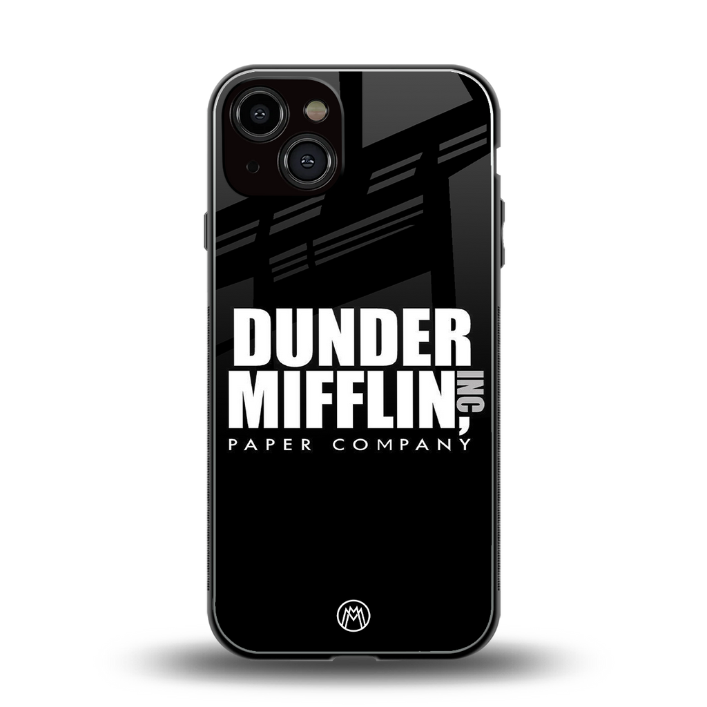 dunder mifflin back phone cover | glass case for iphone 13