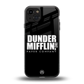 dunder mifflin back phone cover | glass case for iphone 15